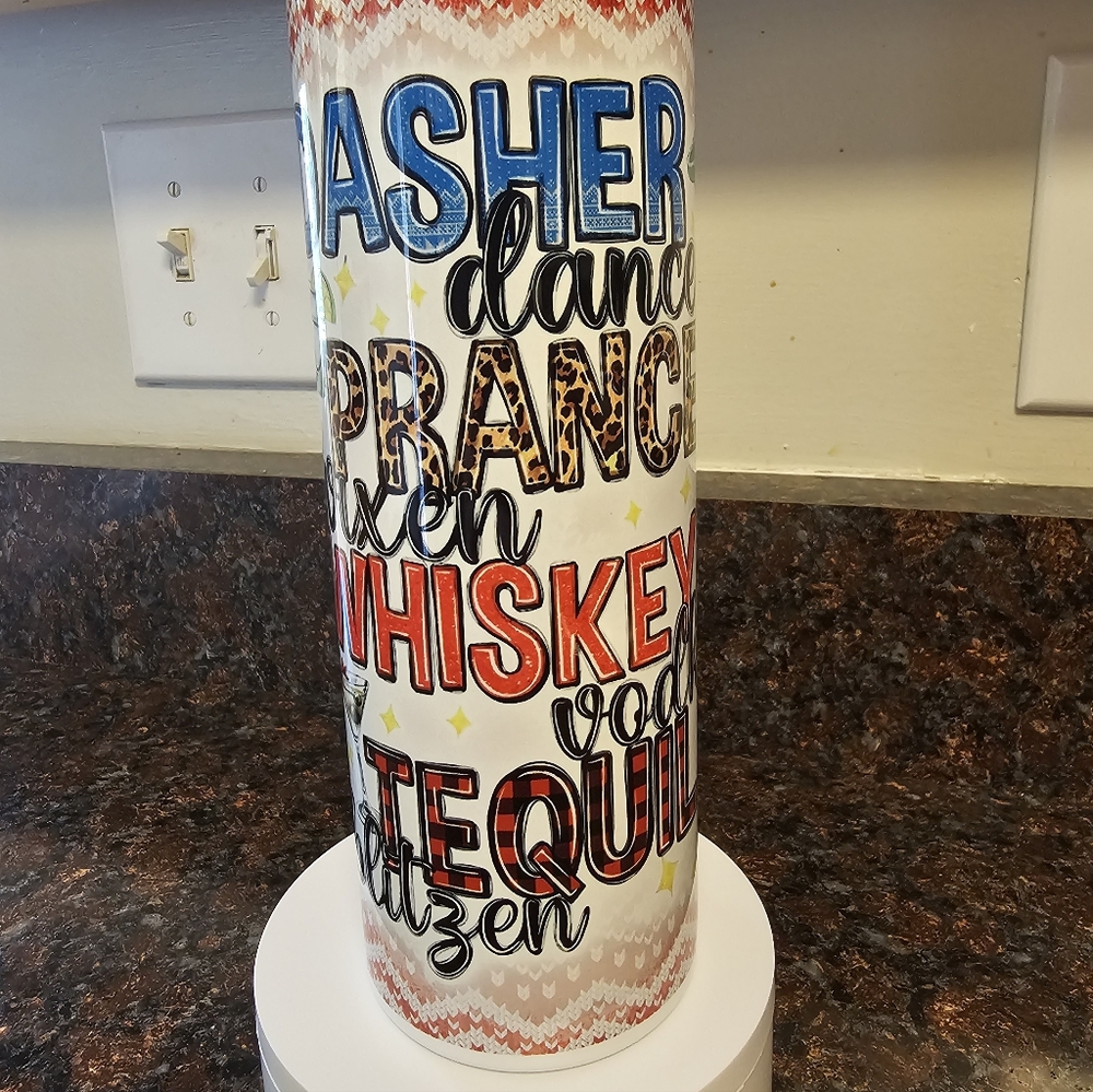 NEW! Reindeer Alcohol Tumbler